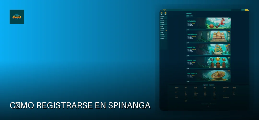 Cómo registrarse en Spinanga