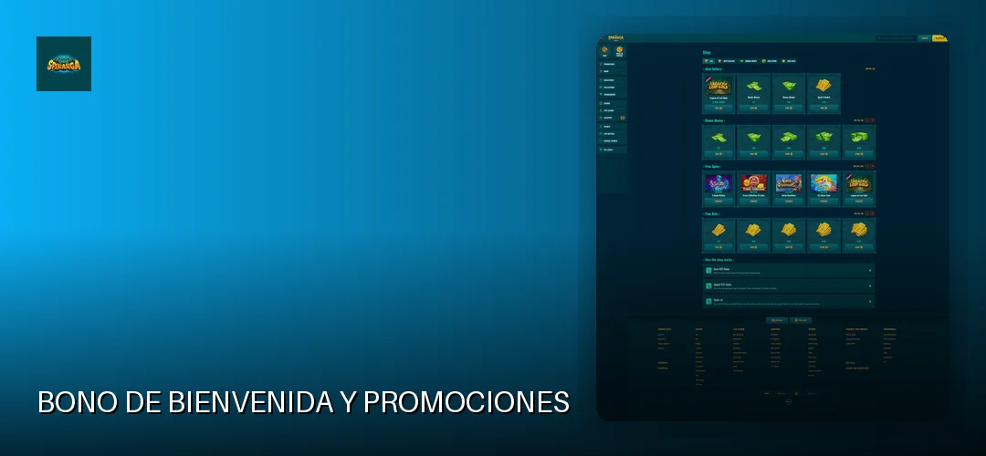 Bono de bienvenida y promociones
