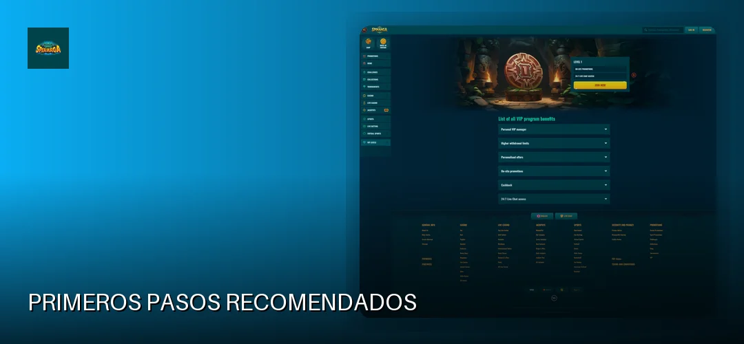 Primeros pasos recomendados